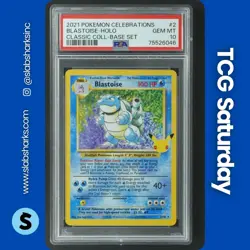 2021 POKEMON SWSH CELEBRATIONS CLASSIC COLLECTION #2/102 BLASTOISE HOLO PSA 10 - Image 1