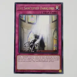 The Sanctified Darklord - FLOD-EN075 - LP+ - Rare - 1st ed - Yugioh - Image 1