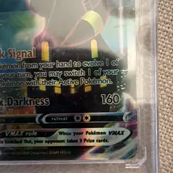 Pokemon TCG Umbreon VMAX Holo Secret Rare Card Evolving Skies 215/203 - Image 5