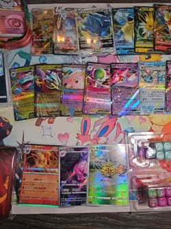 Pokemon Card Lot Huge Lot Holos V Vmax Ex Ir Sleeves Bulk - Image 3