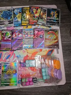 Pokemon Card Lot Huge Lot Holos V Vmax Ex Ir Sleeves Bulk - Image 4