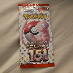 Pokemon TCG Scarlet & Violet 151 Booster Pack Japanese Mew 7 Cards 2023 - Image 1
