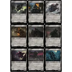NAZGUL Full Set MTG NM Lord of the Rings LOTR - 9 Card Set Excellent - Image 1