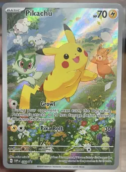 Pokemon Pikachu 088 SVP Promo Holo 70 HP 30 Attack Scarlet & Violet Basic Card - Image 1