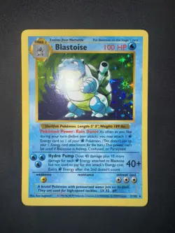 Blastoise Shadowless Base Set Holo Pokemon - Image 2