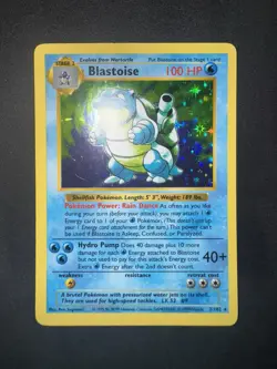 Blastoise Shadowless Base Set Holo Pokemon - Image 3