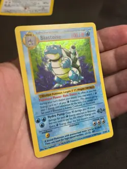 Blastoise Shadowless Base Set Holo Pokemon - Image 5