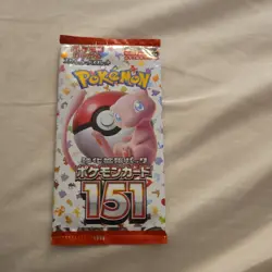 Pokemon TCG Scarlet & Violet 151 Sealed Booster Pack Japanese Mew Card Stock - Image 1