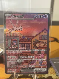 Pokemon Mew ex Promo Holo Full Art SVP 053 Scarlet & Violet Basic EX 180 HP Card - Image 1