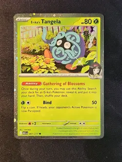 Erika’s Tangela IR 218/217 Illustration Rare + FREE Promo Card – Pokemon NM - Image 4