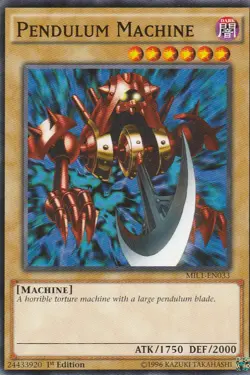 3 x YUGIOH CARDS PENDULUM MACHINE MIL1-EN033 1ST EDITION - Image 1