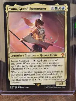 Yuna, Grand Summoner - 0008 M - NM Regular- Commander: FINAL FANTASY - MTG - Image 1