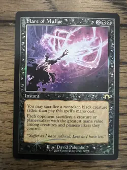 Flare of Malice Retro Foil - MH3 0408 - NM - MTG Magic - Image 1