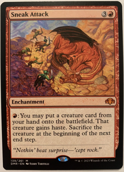 MTG Sneak Attack Dominaria Remastered 139/261 NM - Image 1