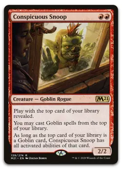 Conspicuous Snoop #139 (NM) Core Set 2021 M21 Magic MTG - Image 1