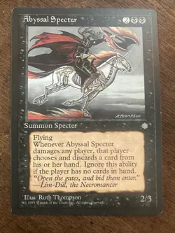 MTG Magic the Gathering Abyssal Specter (113/383) Ice Age LP - Image 1