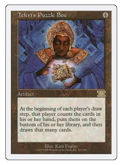 1x MTG Teferi's Puzzle Box - 6th Edition Rare Artifact! NM Mint! - Image 1