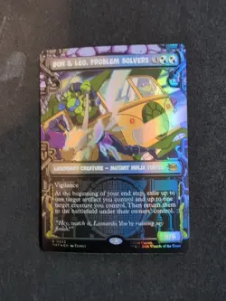 Don & Leo, Problem Solvers R 0242 Foil Showcase TMNT MTG - Image 1