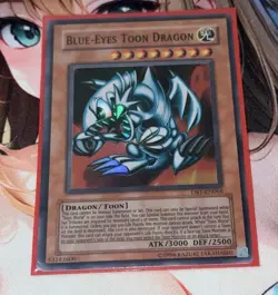 Yugioh Blue-Eyes Toon Dragon DB1-EN066 SUPER RARE MP Holo - Image 1