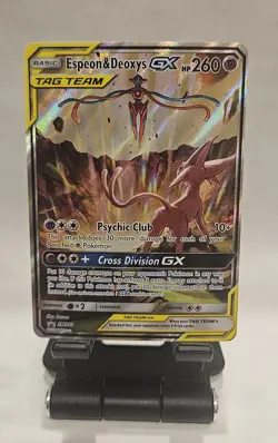 Espeon & Deoxys GX SM240 Pokemon TCG- Sun&Moon Black Star Promo - Image 1
