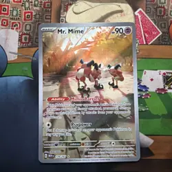 Mr. Mime 179/165 Pokemon TCG SV: Scarlet & Violet 151 Illustration Rare NM - Image 1