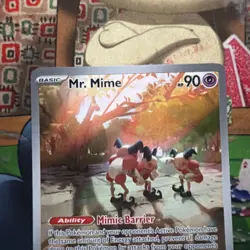 Mr. Mime 179/165 Pokemon TCG SV: Scarlet & Violet 151 Illustration Rare NM - Image 2