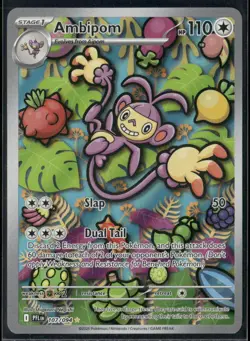 ✰ AMBIPOM 107/094 ILLUSTRATION RARE PHANTASMAL FLAMES POKEMON ✰ NM/M - Image 2