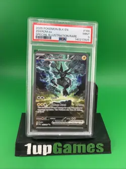 2025 POKEMON BLK EN-BLACK BOLT SPECIAL ILLUSTRATION RARE #166 ZEKROM EX PSA 9 - Image 1