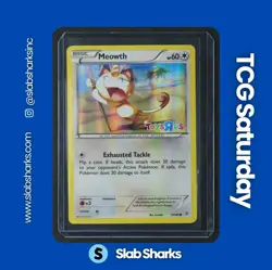2016 POKEMON XY GENERATIONS TOYS R US PROMO #53/83 MEOWTH REVERSE HOLO - Image 1