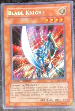 Yugioh Blade Knight CT1-EN002 Secret Rare LP-MP - Image 1