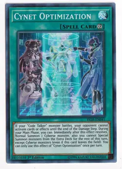 Yugioh - Cynet Optimization (Super Rare) (1st Edition) - FIGA-EN041 - Image 1