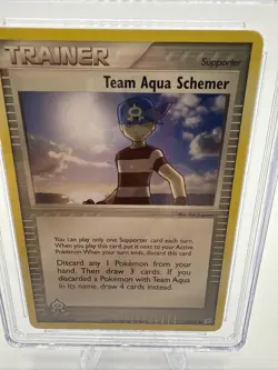 2004 POKEMON EX TEAM MAGMA VS AQUA #69/95 TEAM AQUA SCHEMER CGC 10 GEM MINT - Image 3