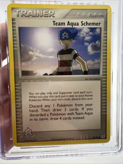2004 POKEMON EX TEAM MAGMA VS AQUA #69/95 TEAM AQUA SCHEMER CGC 10 GEM MINT - Image 4
