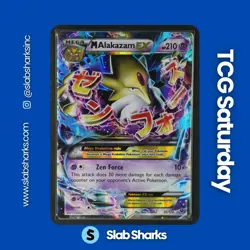2016 POKEMON XY FATES COLLIDE #26/124 MEGA ALAKAZAM EX HOLO - Image 1