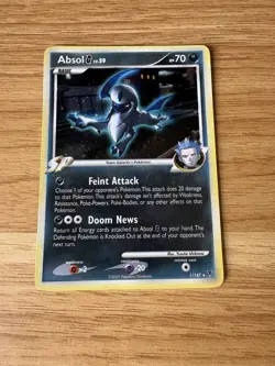 Pokemon TCG Absol G Rare Platinum Supreme Victors 1/147 2009 - Image 2
