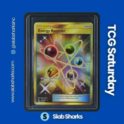 2018 POKEMON SUN MOON FORBIDDEN LIGHT #143/131 ENERGY RECYCLER GOLD SECRET RARE - Image 1