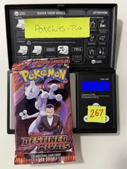(HEAVY)🔥22.44g Pokemon TCG Destined Rivals Booster Pack Factory Sealed✅ - Image 1