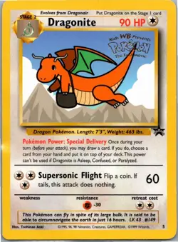 Pokemon Dragonite Movie Promo Promo WoTC Promo 05/53 HP - Image 1