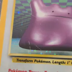 Pokemon TCG Ditto Fossil 3/62 Holo Rare Unlimited 50 HP Basic Wizards 1999 LP/MP - Image 3