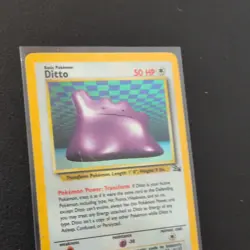Pokemon TCG Ditto Fossil 3/62 Holo Rare Unlimited 50 HP Basic Wizards 1999 LP/MP - Image 5