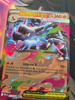 Pokemon 2025 Mega Evolution – Phantasmal Flames Mega Charizard X EX #13/94 - Image 2