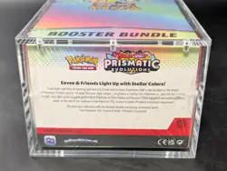 Pokemon SV8.5 Prismatic Evolutions Sealed Booster Bundle Display W/Acrylic Case - Image 3