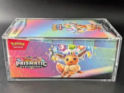 Pokemon SV8.5 Prismatic Evolutions Sealed Booster Bundle Display W/Acrylic Case - Image 4