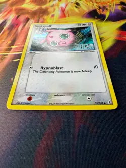 Jigglypuff 53/100 MP-DMG Reverse Holo STAMPED Crystal Guardians 2006 Pokemon TCG - Image 2