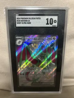 POKEMON 2024 Paldean Fates Shiny Ultra Rare NOIVERN Ex #220 SGC 10 MINT 💎 - Image 1