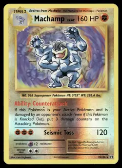 Machamp 59/108 Holo Rare Evolutions Pokemon Reverse Holo Moderately Played - Image 1