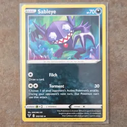 Pokemon TCG Sableye 105/185 Vivid Voltage Basic 70HP Uncommon Regular - Image 1