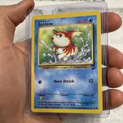 Pokemon TCG Goldeen Base Set 2 76/130 Regular Unlimited Common NM Pokemon WOTC - Image 2