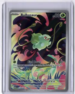 Pokemon Bulbasaur 133/132 Me01: Mega Evolution Illustration Rare Holo - Image 1