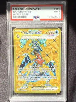 POKEMON GARCHOMP EX SV04 PARADOX RIFT #260/182 PSA 9 ENGLISH - Image 1